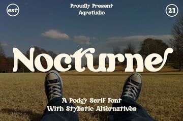 Nocturne Podgy Serif Font