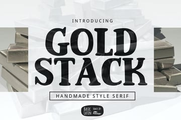 Gold Stack Round Slab Serif Font