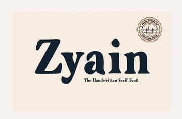 Zyain Handwritten Serif Font