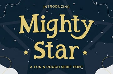 Mighty Star Fun Serif Font