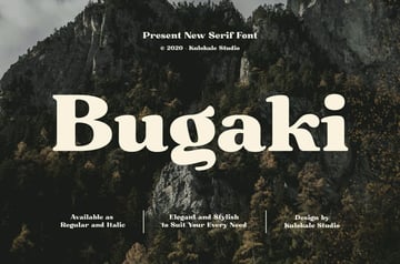 Bugaki Elegant Serif Font