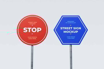 Street Sign Mockup
