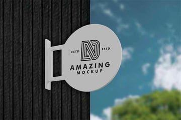 Shop Sign Mockup