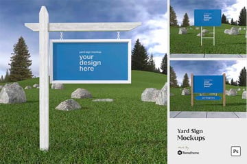 Yard Sign Mockup