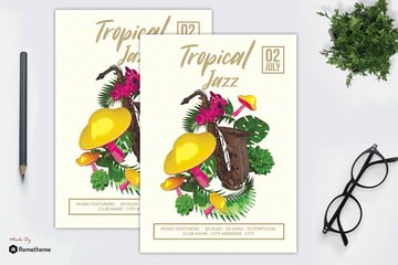 Tropical Jazz Band Flyer