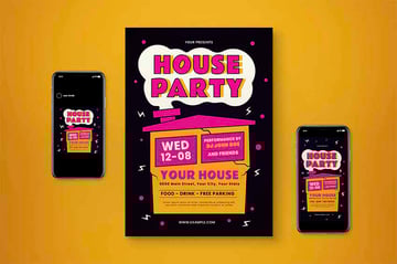 House Party Flyer Template