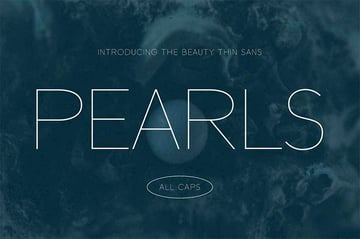 Pearls Thin Sans Serif Font
