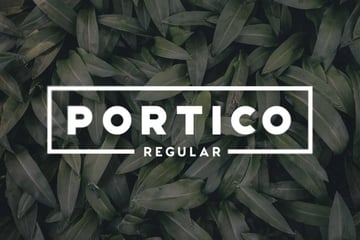 Portico Geometric San Serif Font