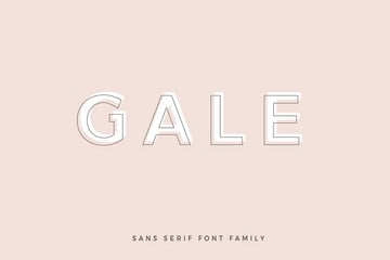 Gale Geometric Sans Serif Fonts