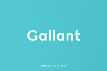 Gallant Geometric Sans Serif Typeface