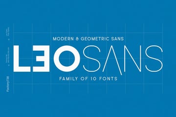 Leo Sans Modern Geometric Typeface