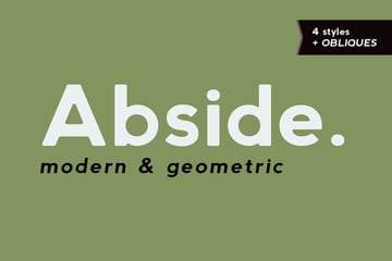 Abside Modern Geometric Font
