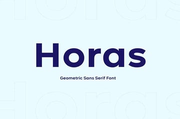 Horas Bold Fonts for Logos