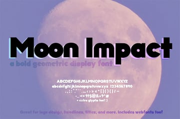 Moon Impact: Big Bold Font