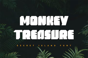 Monkey Treasure: Bold Type Font