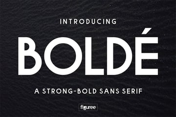 Bolde Bold Type Font 
