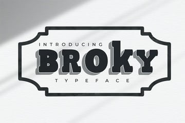 Broky Bold Serif Font