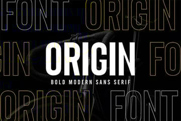 Origin Bold Type Font
