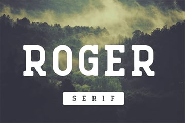 Roger Bold Serif Font