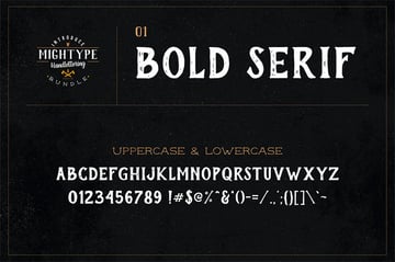 Might Type Serif Bold Font