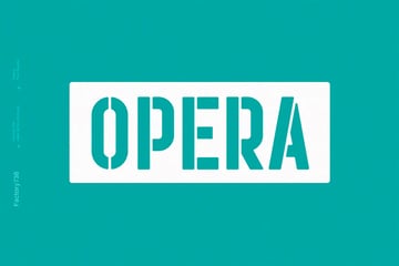 Opera Bold Sans Serif Font