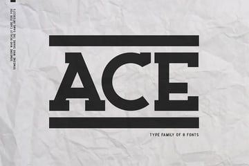 Ace: Bold Serif Font
