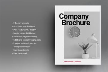 Adobe InDesign Brochure Templates for Modern Companies 