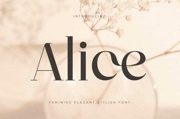 Alice Unique Feminine Tattoo Fonts