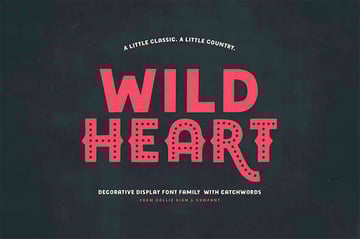Wild Heart Decorative Display Family