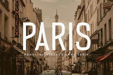 Paris YouTube Thumbnail Fonts