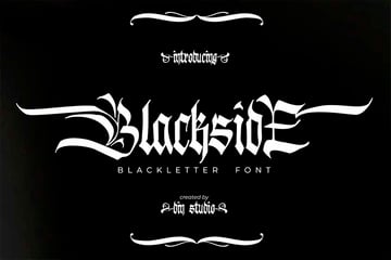 Blackside Blackletter Font