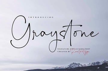 Graystone Elegant Signature Font
