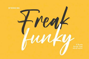 Freak Funky Calligraphy Font
