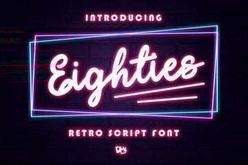 Eighties: Retro Script Font 