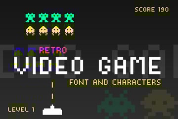 Video Game Retro Game Font 