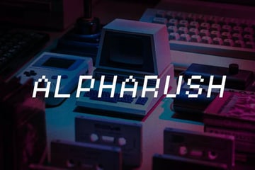 Alpharush Retro Video Game Font 