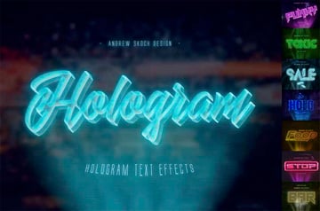 Photoshop Hologram Effect