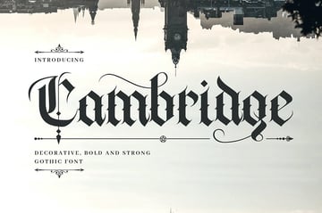 Cambridge: Gothic Lettering Fonts