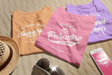 Crew Neck T-Shirt Mock Up