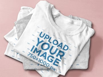 Folded T-Shirt Mockup