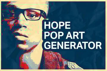 Hope Pop Art Portrait Photoshop Actions