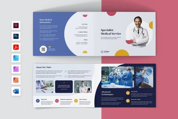 Medical Services Brochure Bi-Fold A5 Landscape