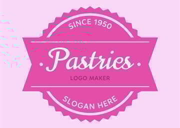 Dessert Logo Maker with Circular Badges