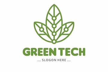 Green Tech Company Logo Design 