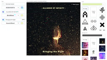 Infinite Techno Album Cover Maker