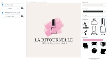 Logo Template to Design Your Own Nail Salon Logo