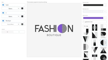 Online Logo Maker for Clothing Brands with Geometric Fonts