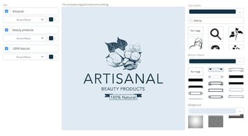 Organic Beauty Brand Logo Design Maker