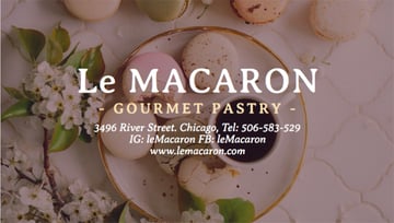 Bakery Business Card Maker with Pastry Images