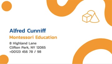  School Professor Business Card Template